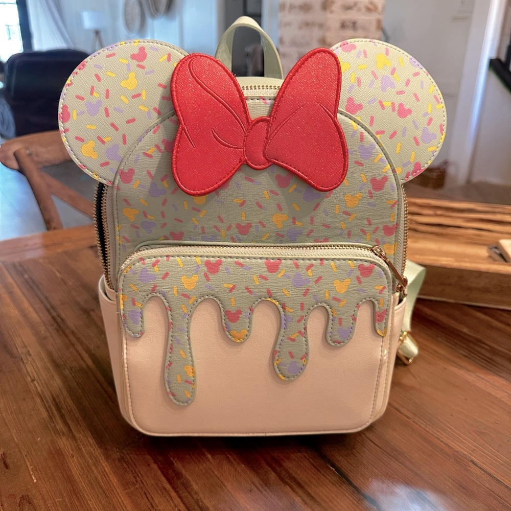 NWOT Danielle Nicole Disney Minnie Mouse Ice Cream Mini Backpack